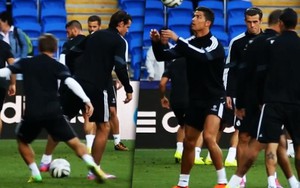 Cris Ronaldo, Bale diễn ảo thuật trên sân tập