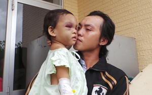 Bật khóc trong giây phút bé Ngân ôm chặt và gọi tên cha ruột