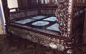 Đại gia Kinh Bắc khẳng định đẳng cấp bằng giường gỗ sưa tiền tỷ