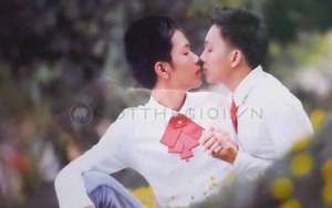 Xuất hiện tấm thiệp cưới của hai chàng trai Việt