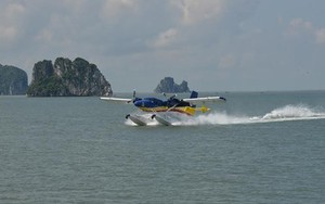 Thủy phi cơ DHC-6 bay luyện tập khu vực biển, đảo miền Bắc