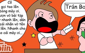 Bộ tranh: 10 kế 'qua mắt' thầy cô của học trò