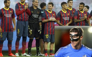 Alves ăn chuối... bẫy, cả đội Barca đeo mặt nạ Levante