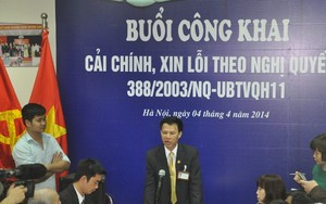 TAND Hà Nội công khai xin lỗi người chịu 10 năm oan sai