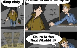 Ảnh chế: Xót xa fan cuồng "nhảy lầu" vì Real Madrid