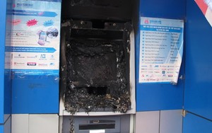 Máy ATM ở Hải Phòng bị đốt phá