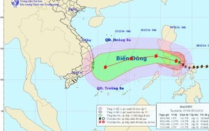 Siêu bão Hagupit còn rất mạnh, đang tiến gần biển Đông