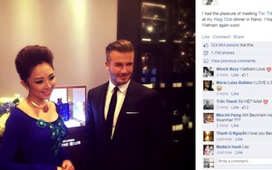 Beckham gây sốt, khoe ảnh chụp với Tóc Tiên