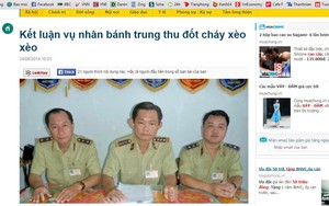 Đính chính hình ảnh trong bài "Bánh trung thu đốt cháy xèo xèo"