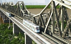 Đề xuất vị trí cầu đường sắt cách cầu Long Biên 75m