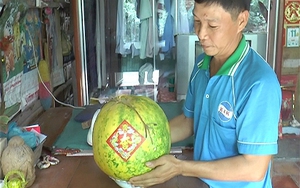 Trái dưa hấu để gần một năm vẫn không thối mà chỉ to ra