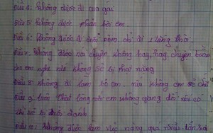 Sốc với nữ sinh lớp 6 làm… "nội quy giữ chồng"