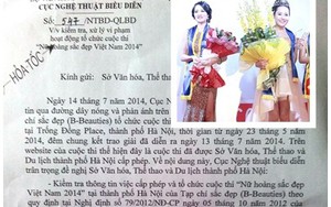 Công văn hỏa tốc yêu cầu xử lý "Nữ hoàng sắc đẹp VN"