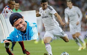 Biểu diễn lỗi, "cậu út" James Rodriguez thành trò cười cho Ronaldo