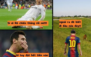 Tay trắng vì thua cá độ, Messi lủi thủi ra đê ở