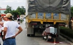 Nạn nhân dính chặt vào đuôi xe tải sau tai nạn thương tâm