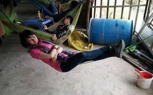 Nữ phượt thủ Việt ngủ vắt vẻo trên dây khiến cư dân mạng "mắt tròn mắt dẹt"