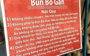 Nội quy "không phải ai cũng nghĩ được" của quán ăn vỉa hè