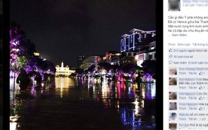 Xôn xao bức ảnh phố đi bộ Nguyễn Huệ ngập nước lênh láng sau trận mưa lịch sử