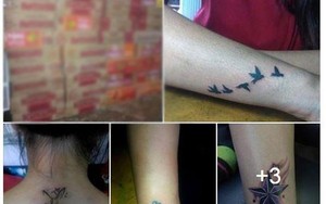 Đổi hình xăm, lấy đồ ăn cho trẻ em nghèo