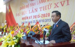Ông Trần Sỹ Thanh làm Bí thư tỉnh ủy Lạng Sơn