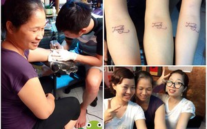 Hình ảnh ít thấy ở 1 gia đình: 3 mẹ con cùng xăm hình chung