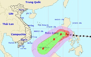 Bão Melor giật cấp 15-16 sắp tấn công biển Đông