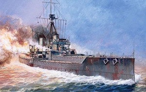 Sức mạnh thiết giáp hạm có trọng tải lên đến gần 21 nghìn tấn của Anh