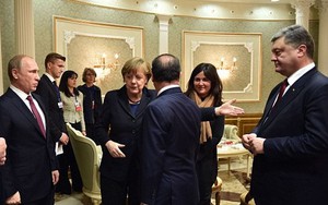 Họp 4 bên: TT Ukraine bỏ ra ngoài sau khi tranh luận với Putin