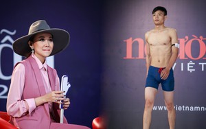 Thanh Hằng phát ngượng vì người mẫu nam mặc đồ quá bó