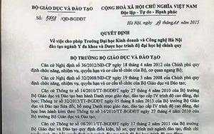 Xôn xao việc Trường ĐH Kinh doanh và Công nghệ Hà Nội được đào tạo y, dược