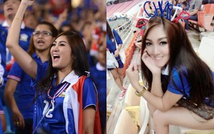 Nữ CĐV Thái Lan xinh đẹp "thiêu đốt" sân Mỹ Đình