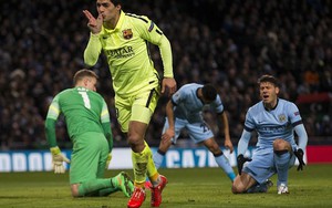 Man City 1-2 Barcelona: Suarez trở lại, lợi hại không ngờ