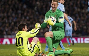 Messi "lẻn" sau lưng ý đồ ăn cắp bóng của Joe Hart