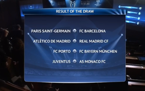 Bốc thăm Tứ kết Champions League: Derby Madrid, PSG đụng Barca