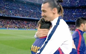 Lý do Ibrahimovic ôm thắm thiết Messi