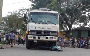 Nữ sinh bị xe ben cán thương tâm trên đường đi thi về