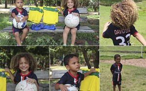 Ngỡ ngàng với 2 cậu bé giống hệt Thiago Silva và David Luiz