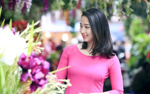 Chùm ảnh cô gái vàng của thể thao Việt dịu dàng đón xuân