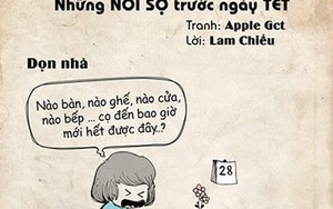 Bộ tranh: Nỗi sợ hãi của bạn trẻ trước Tết