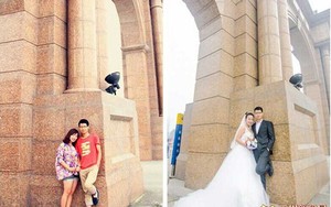 Bộ ảnh cưới theo phong cách "Ngày ấy  Bây giờ" của cặp đôi Trung Quốc