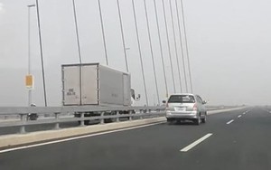 Truy được chủ xe tải đi ngược chiều trên cầu Nhật Tân