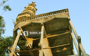 “Choáng ngợp” với tòa tháp 9 tầng do lão gàn xứ Nghệ tự tay xây