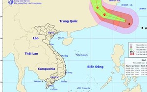 Chiều mai, tâm bão Dujuan tại đất liền tỉnh Phúc Kiến (Trung Quốc), gió giật cấp 12-13
