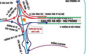 "Bí kíp" tránh lạc đường khi qua các nút giao cao tốc Hà Nội – Hải Phòng