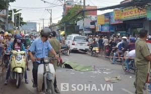 Truy tìm hai ô tô vội vã rời hiện trường sau khi cô gái tử vong