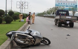 Hải Phòng: Tông trúng xe CSGT, một thanh niên tử vong