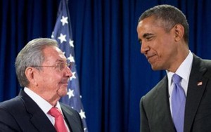 Tổng thống Mỹ Obama lần đầu gặp Chủ tịch Cuba Castro trên đất Mỹ