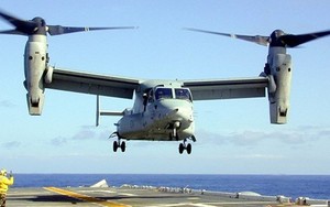 “Chim ưng biển” V-22 Osprey, trực thăng chở quân duy nhất trên tàu sân bay Mỹ