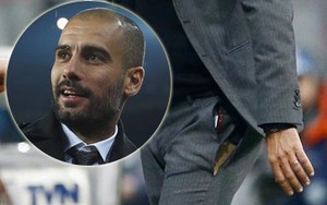 "Hăng máu" trên sân, Pep Guardiola rách quần không biết